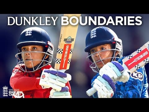 Batting Masterclass | Sophia Dunkley's Best Boundaries vs India | T20I & ODI