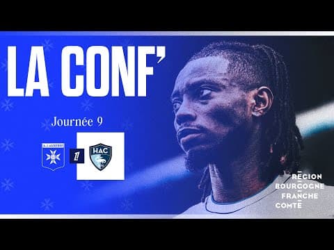 J9 - La conférence de presse de Christophe Pelissier et Gideon Mensah avant AJA-Le Havre