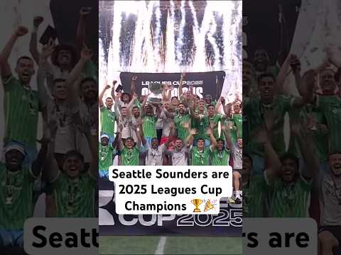 @SoundersFC celebrate @LeaguesCup glory!🏆🥳