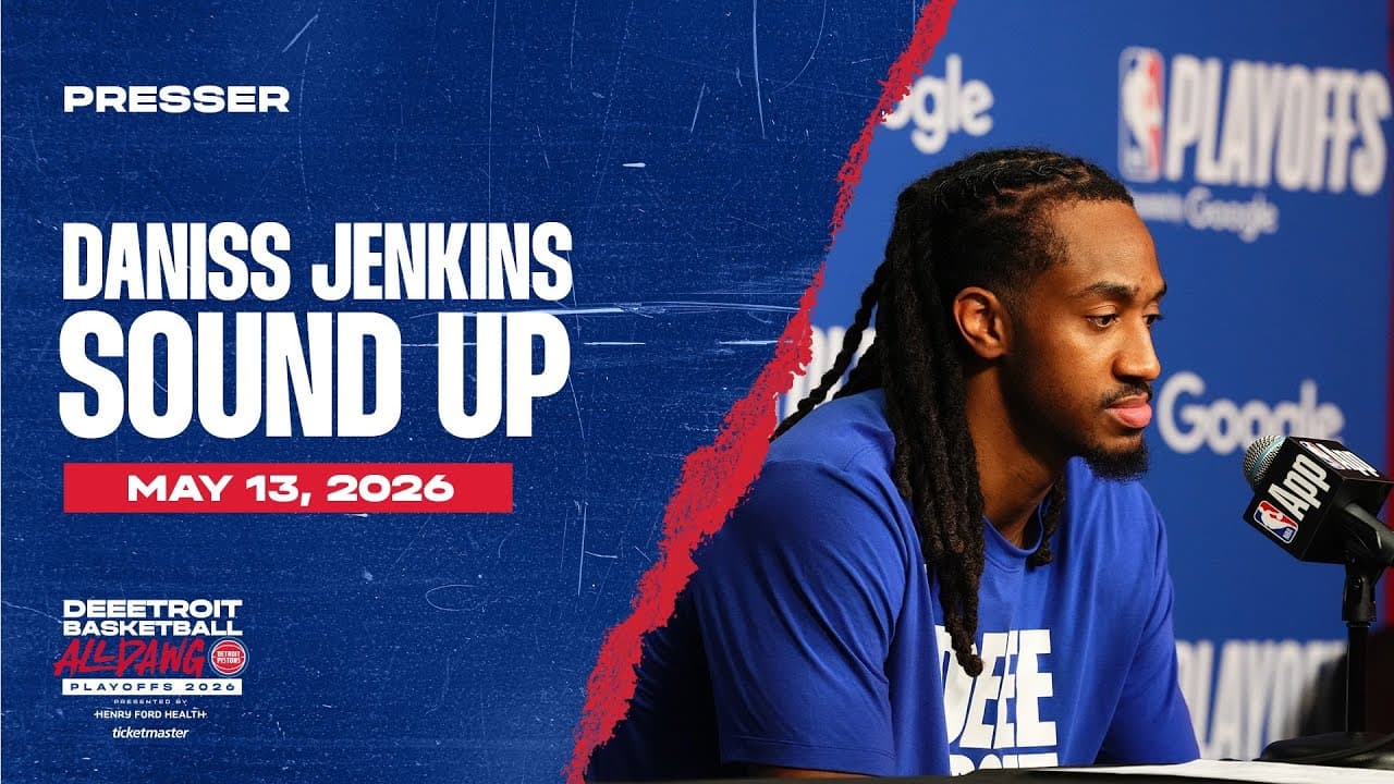 Round 2 Game 5: Post-Game Press Conference: Daniss Jenkins | Pistons vs. Cavs | 05.13.26