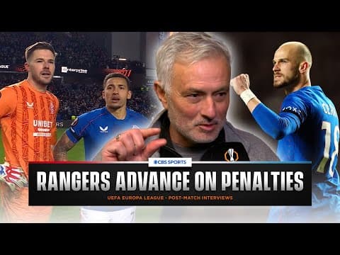 "BEST TEAM on the pitch" Mourinho on Fenerbahçe | "They showed CHARACTER" Ferguson on Rangers play 😲