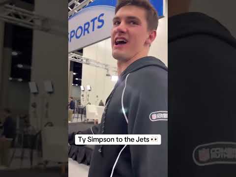 Ty Simpson was impressed with the Jets 😮 (via @JakeAsman/X)