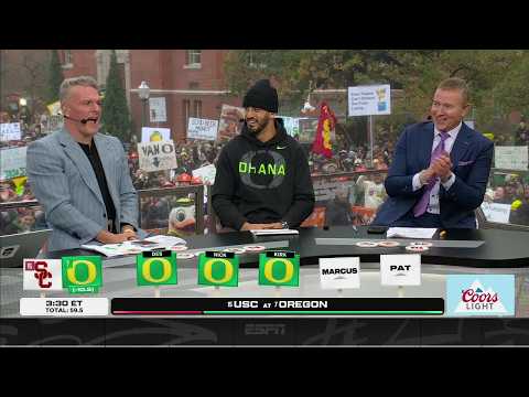 🚨 WEEK 13 GAMEDAY PICKS 🚨 USC-Oregon makes Pat McAfee WANNA SHOUT! 🎶 | College GameDay