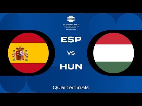 ESP vs HUN | Epic Quarterfinal Clash | Day 5 | Women’s U20 Water Polo 2025
