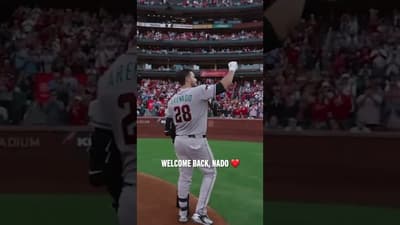 Nolan Arenado gets warm welcome back to Busch Stadium  #stlcardinals