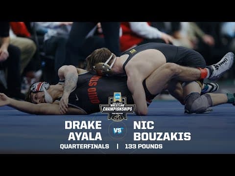 Drake Ayala vs. Nic Bouzakis: 2025 NCAA wrestling quarterfinals (133 lbs.)