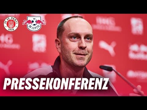 LIVE 🔴 Pressekonferenz vor FC St. Pauli - RB Leipzig | Bundesliga