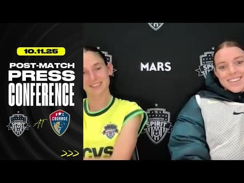 Hal Hershfelt and Paige Metayer Post-Match Press Conference | Week 24 at NC Courage | 10.11.25
