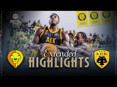 Patrioti Levice v AEK BC | Full Game Highlights | #BasketballCL 2025-26