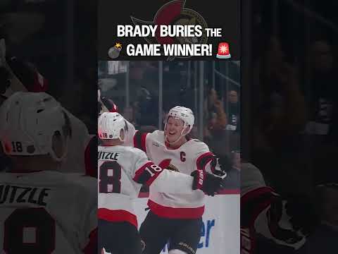 Brady calls GAME with a ONE-TIMER 😮‍💨
