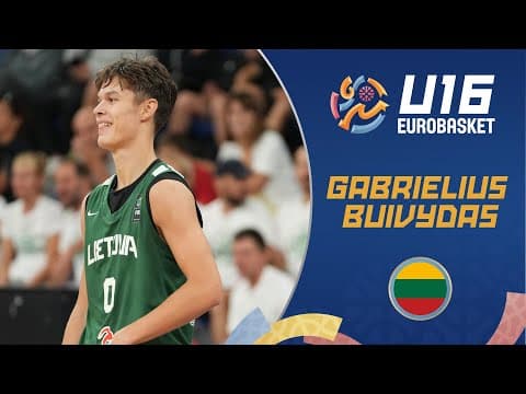Gabrielius Buivydas 🇱🇹 | ALL-STAR FIVE | Full Highlights | FIBA U16 Eurobasket 2025