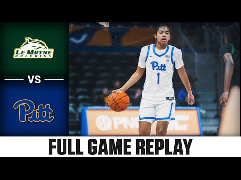 Le Moyne vs Pitt Full Game Replay | 2025-26 ACC Women's Basketball
