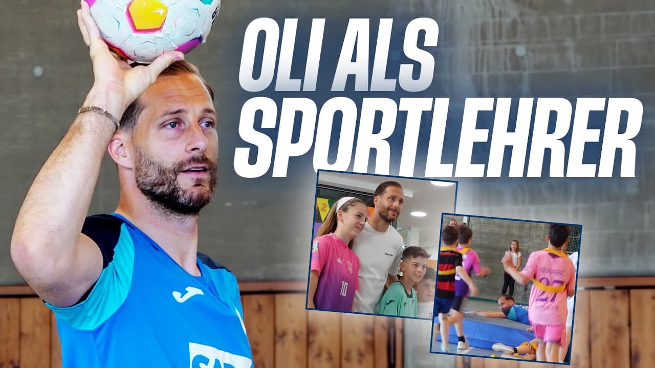 Oli BAUMANN zurück in der SCHULE!?😳 | Fußball, Mattenrutschen und lachende Kinderherzen 🥰⚽️
