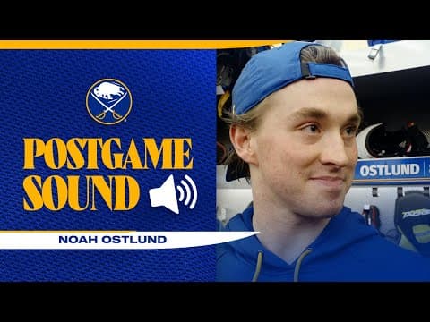 "I'm Happy For It" | Noah Ostlund After Two Goal Game In Win Over Oilers | Buffalo Sabres