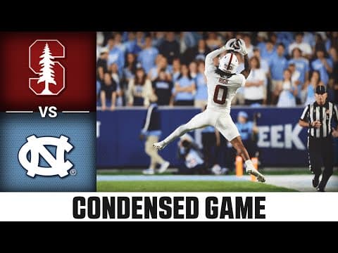 Stanford vs. North Carolina Condensed Game | 2025 ACC Football