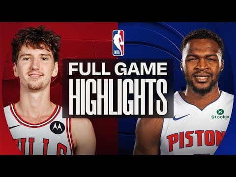 BULLS at PISTONS | FULL GAME HIGHLIGHTS | November 12, 2025