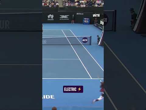 #VictoriaMboko is on 🔥 #WTA #AdelaideInternational