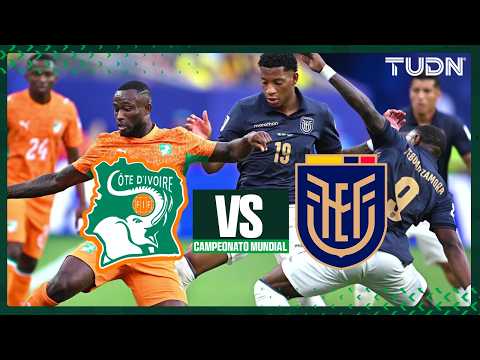 LO MEJOR: Costa de Marfil vs Ecuador | Primer Tiempo | TUDN