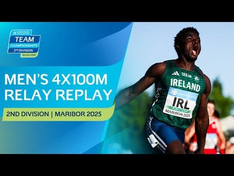 Men's 4x100m Relay Replay | Maribor 2025