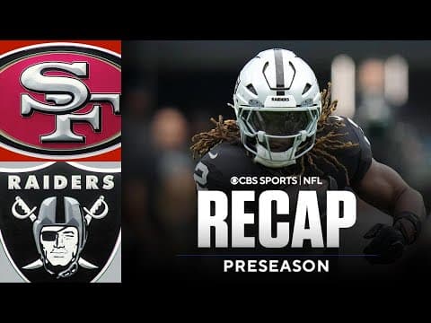 Ashton Jeanty Scores First Touchdown | 49ers vs. Raiders Preseason Game Recap