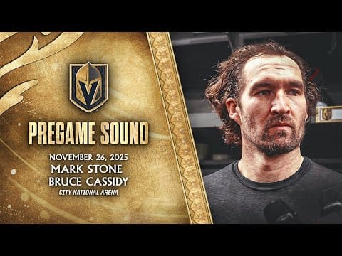 🎥 PREGAME SOUND: Stone & Cassidy