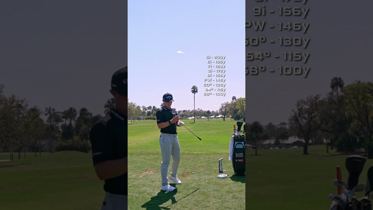 Blades Brown has his carry yardages DIALED. 🎯