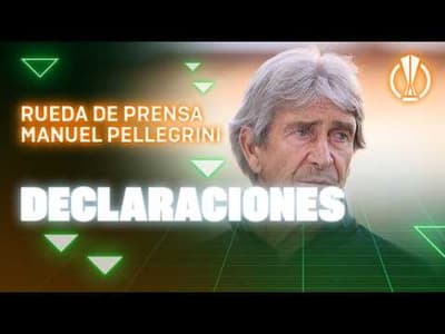 Rueda de prensa de Manuel Pellegrini tras el #RealBetisBraga 🗣🎙 | Real BETIS Balompié