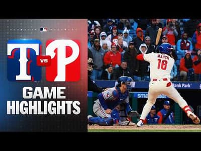 Rangers vs. Phillies Game Highlights (3/28/26) | MLB Highlights