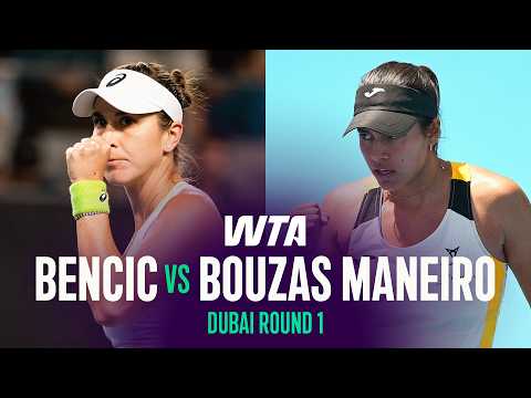 Belinda Bencic vs. Jessica Bouzas Maneiro | 2026 Dubai Round 1 | WTA Match Highlights