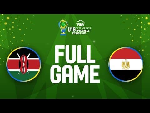 LIVE - Kenya v Egypt | FIBA U16 Women's AfroBasket 2025 | Group Phase