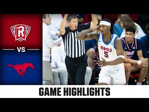 Radford vs. SMU Game Highlights | 2025-26 ACC Men's Basketball