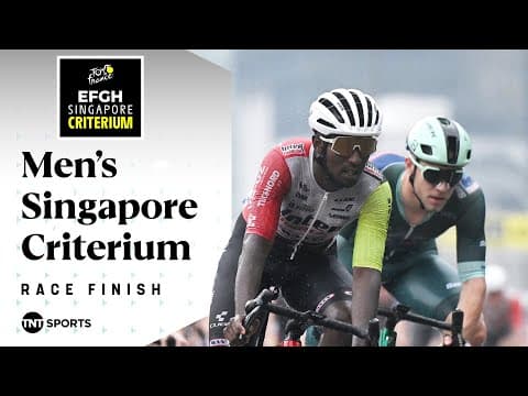 COMMANDING FINISH! 💪 | Men’s Singapore Criterium Final KM'S | TNT Sports Cycling