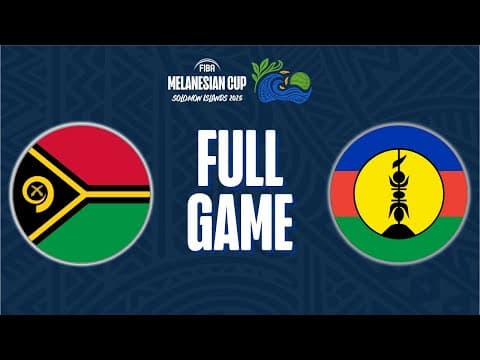 LIVE - Vanuatu v New Caledonia | FIBA Women's Melanesian Cup 2025
