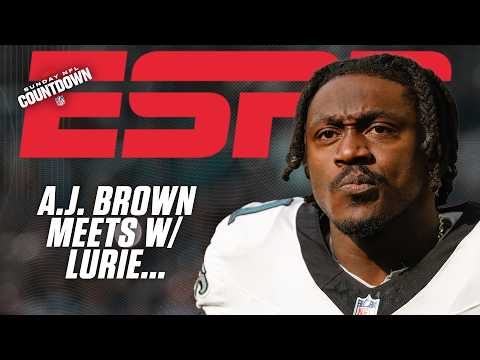 A.J. Brown met with Eagles owner Jeffrey Lurie at practice over viral comments | NFL Countdown