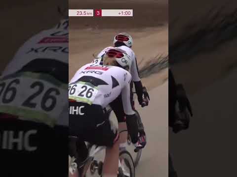 A UAE two-up TT 🫡 Julius Johansen and Marc Soler are flying towards the final climb of the day.