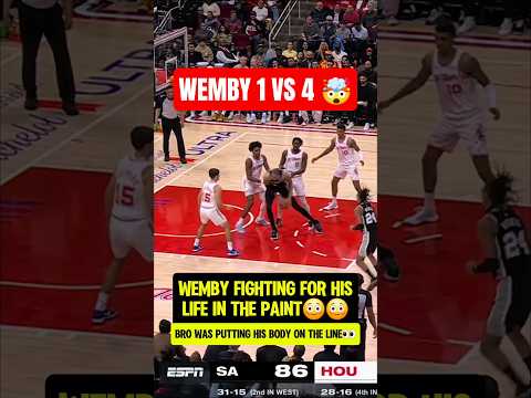 Wemby FIGHTING FOR HIS LIFE vs Amen😭