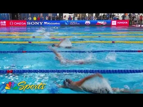 Regan Smith ties her own world record to win 100m backstroke at Swimming World Cup | NBC Sports