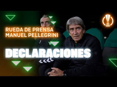 Rueda de prensa de Manuel Pellegrini tras el #RealBetisUtrecht 🗣🎙 | Real BETIS Balompié