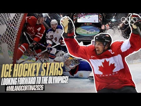 NHL stars share excitement over playing at Milano Cortina 2026! 🏒 ❄️