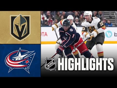 Golden Knights vs. Blue Jackets | NHL Highlights | December 13, 2025