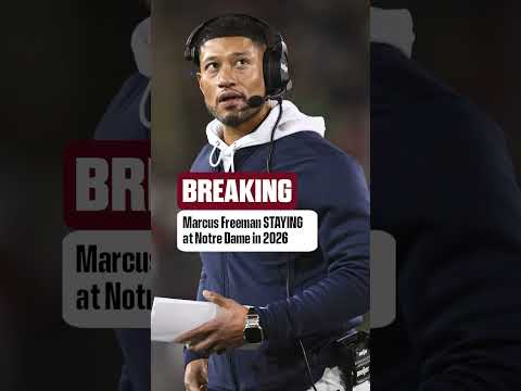 Marcus Freeman is STAYING at Notre Dame #collegefootball #notredame #cfb