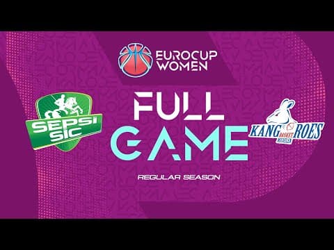 ACS Sepsi-SIC v Kangoeroes Basket Mechelen | Full Basketball Game | EuroCup Women 2025-26