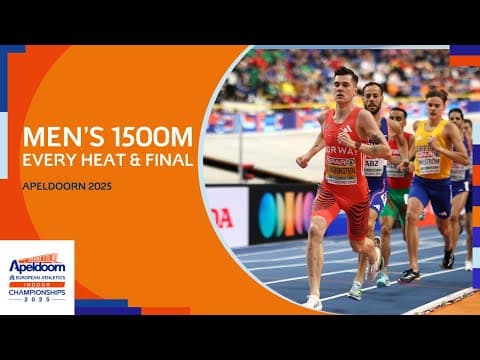 Men's 1500m HEATS & FINAL - Ingebrigtsen dominates | European Indoor Championships - Apeldoorn 2025