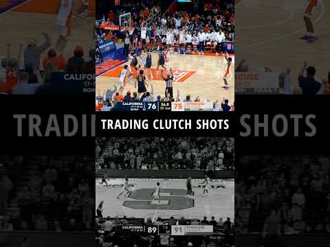 The end of regulation & OT was crazy 🫨#syracusebasketball #calbears #accbasketball #basketball