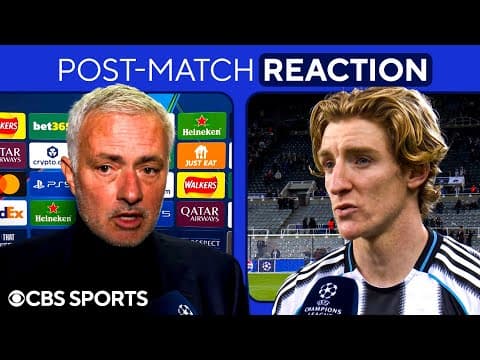"COMPLETE CONTROL" José Mourinho on Benfica's 1ST HALF PLAY | Howe, Barnes & Gordon on Newcastle WIN