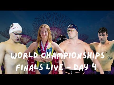 LIVE: Day 4 Finals – World Championships 2025 | 100 Free Showdown & 200 Fly Drama!