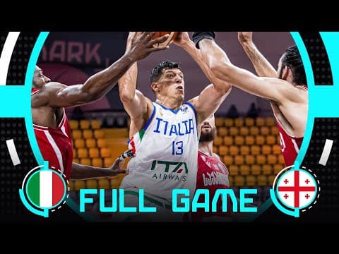 Group Phase | Italy v Georgia | Full Basketball Game | FIBA EuroBasket 2025