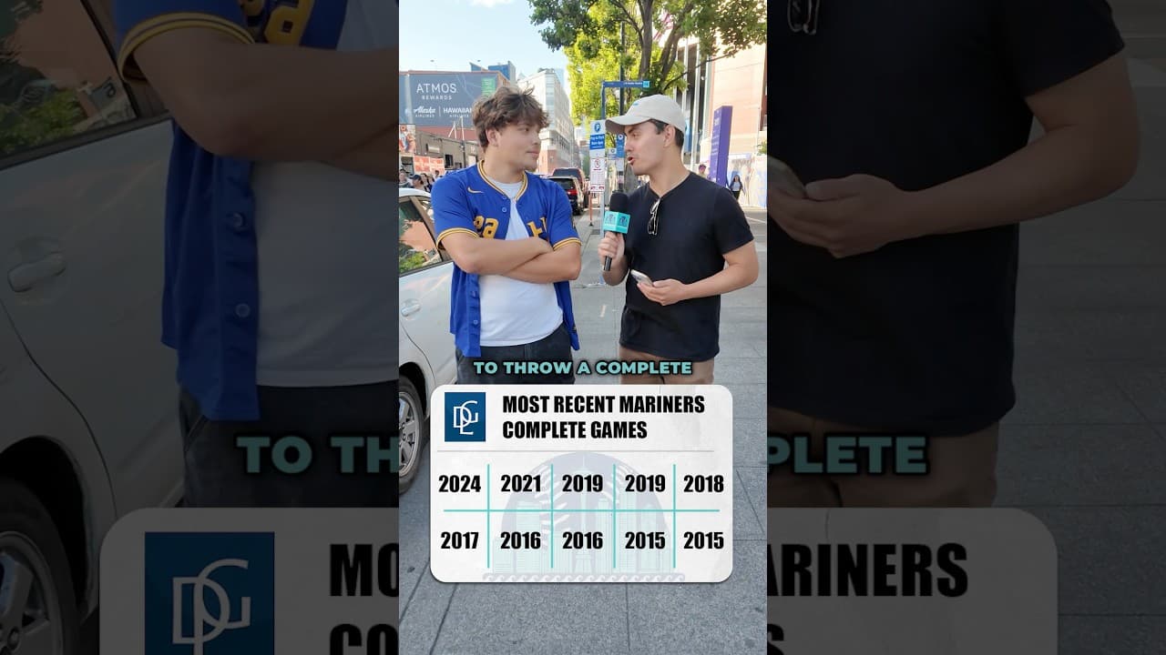 CAN HE GUESS THE MOST RECENT MARINERS TO THROW A COMPLETE GAME?