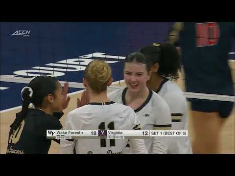 Wake Forest vs. Virginia Full Match Replay | 2025 ACC Volleyball