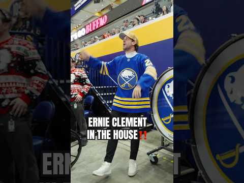 Toronto Blue Jays infielder, Ernie Clement at the Sabres game! 📍 #nhl #mlb #buffalosabres